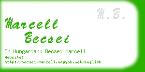 marcell becsei business card